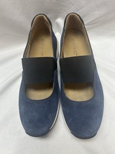 VIONIC CADEE NAVY SUEDE STRETCH MARY JANE COMFORT WALKING SHOES Sz 7