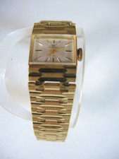 Ducado Gold Mantel Band/Gehäuse, Handaufzug Damenuhr Kaliber PUW 1075