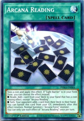 Yu-Gi-Oh! TCG Phantom Rage Arcana Reading PHRA-EN064 Common 1st Edition