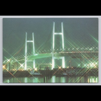 Vintage Postcard Yokohama Japan Unposted Bridge Scenic View Collectible Original