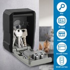 Key Safe Box Wall Mounted Key Lock Safe Box 4 Digit Combination Key Box LisXi