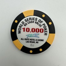 WSOP SERIE MUNDIAL DE TORNEO DE PÓKER CHIP BJ $10K RIO CASINO LAS VEGAS, NEVADA