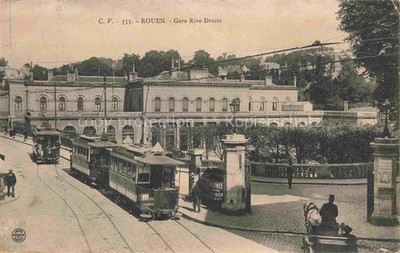 Rouen 76 Seine-Maritime La Gare rive droite tram
