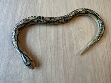 Wooden Articulated Jointed Painted Toy Snake 19.5 VTG