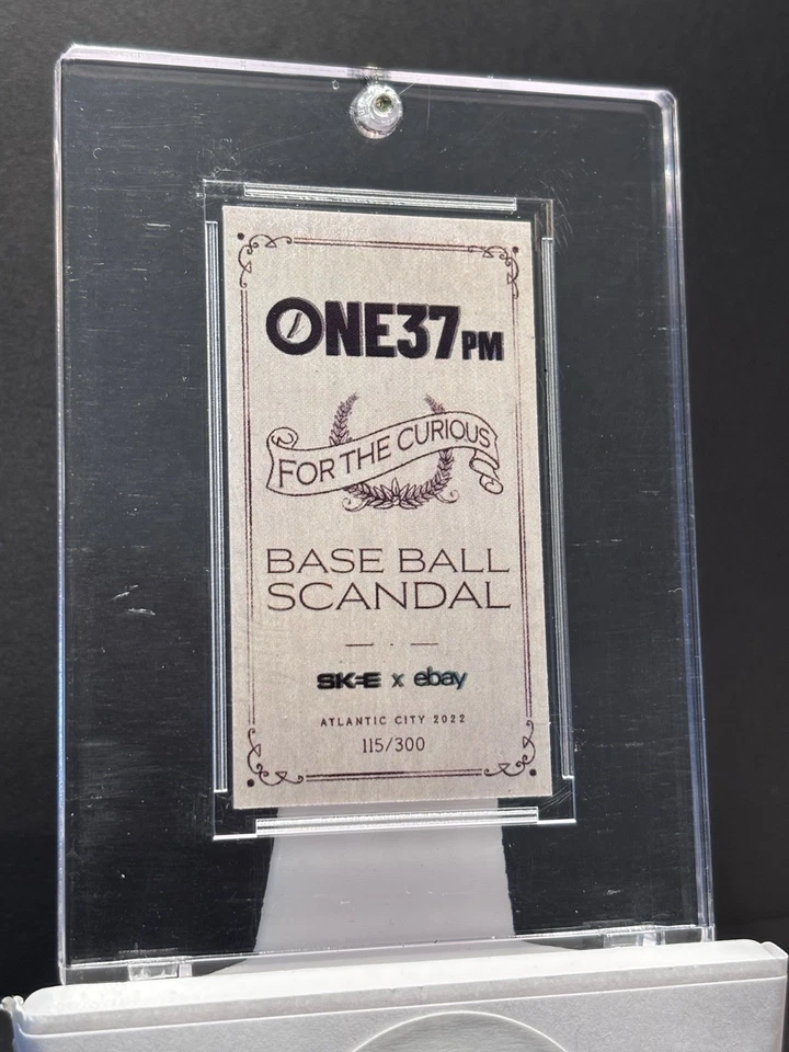 Tarjeta Shoeless Joe Jackson DJ Skee #/300 2022 The National eBay Atlantic City Foto 2 de 4