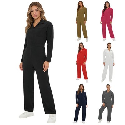 Frauen Arbeitskleidung Jahrgang Uniform Streetwear Jumpsuit Erwachsene Overall