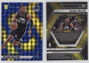 2024-25 Panini Mosaic Rookies Blue Prizm /199 Isaiah Collier #222 Rookie RC