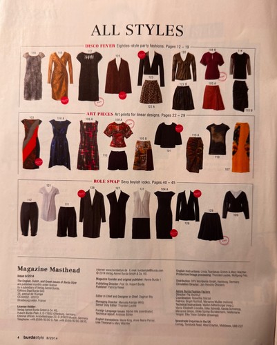 Burda Style magazine August 2014 Sewing magazine with patterns - Picture 4 of 4