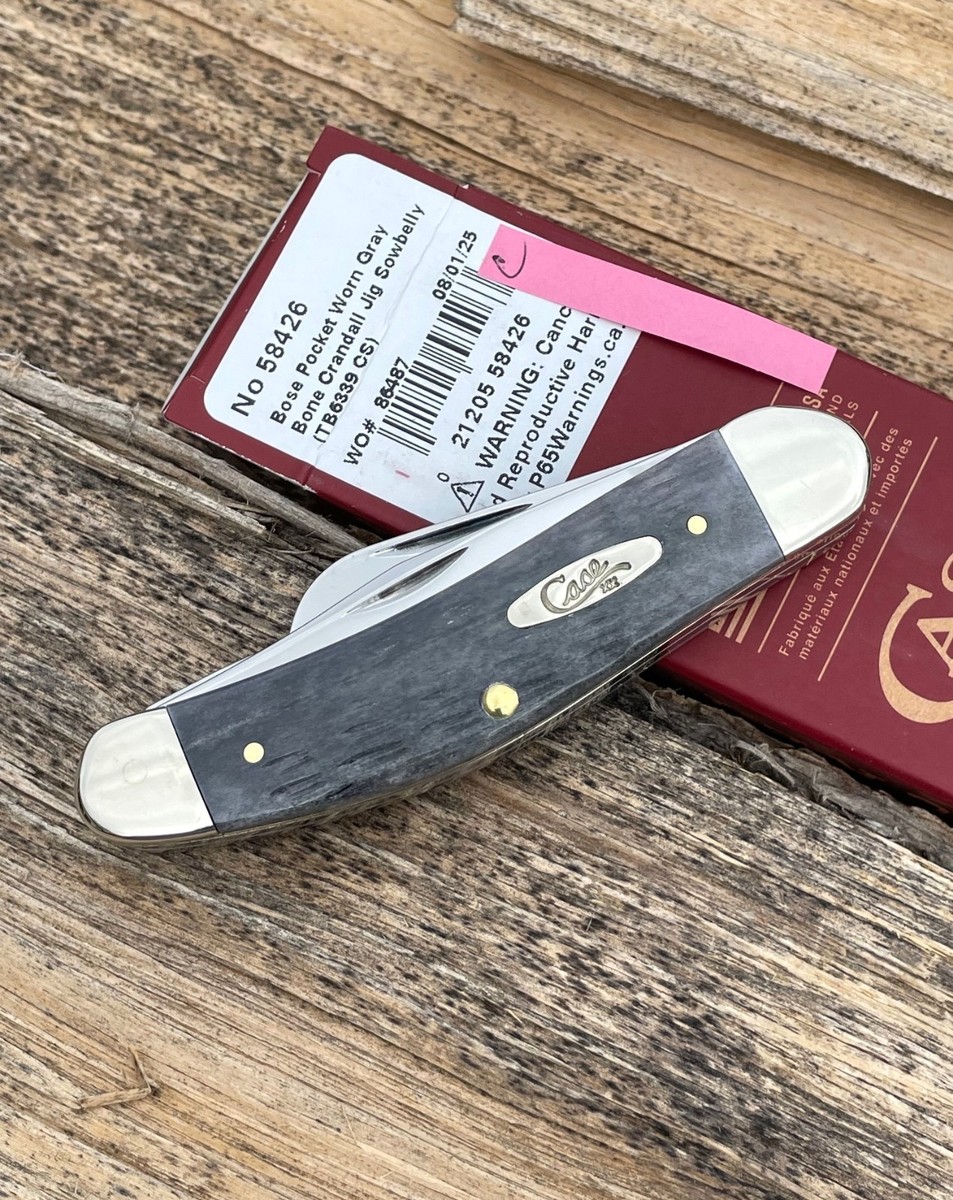 CASE XX *c 2025 POCKET WORN GRAY CRANDALL JIG SOWBELLY CS KNIFE