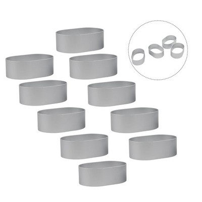10 Pack Mini Aluminium Molds for Egg Shape Cheese Cake and Bread Baking