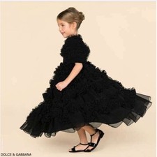 Dolce & Gabbana Kids Ruffled organza dress Originally 7500$