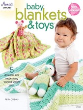 BABY BLANKETS TOYS Crochet Pattern Book 5 Adorable Sets Plush Afghan