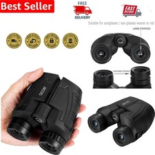 Lightweight 12x25 Binoculars with Low Light Vision - Perfect for Travel