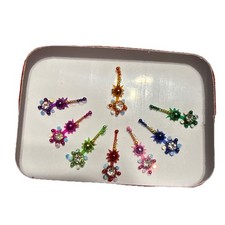 Indian Bollywood Bindi Body Jewel Self Adhesive, Crystal Forehead, Face Jewels