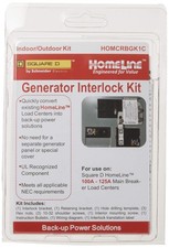 Square D HOMCRBGK1C Homeline Generator Inter-Lock Kit for 100A-125A Load Centers