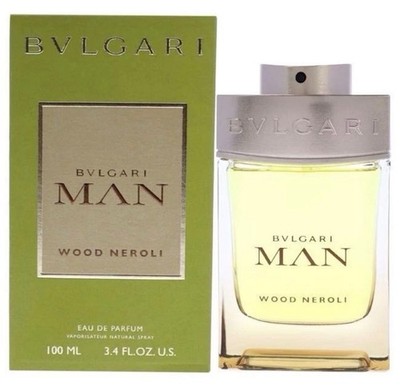 Bvlgari Man Wood Neroli Eau de Parfum Spray 100ml 3.4 fl oz Neroli Wood Scent