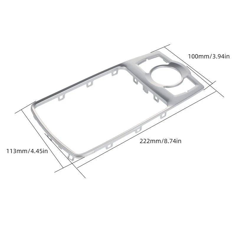 Front Center Console Frame Bezel Trim Cover For Audi Q7 2007-2011 2012 2013 2014 - Изображение 3 из 4