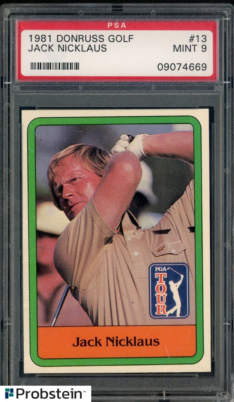 1981 Donruss Golf #13 Jack Nicklaus RC Rookie PSA 9 MINT