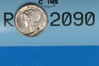 1945-D 10C MERCURY HEAD SILVER DIME Early US Type RAW-2090