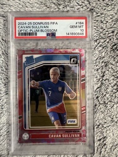 2024-25 Panini Donruss Fifa - Optic Rated Rookie Cavan Sullivan #184 Plum PSA 10