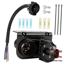 7  4 Pin Trailer Wiring Harness Connector Tow Hitch Receptacle Assembly with
