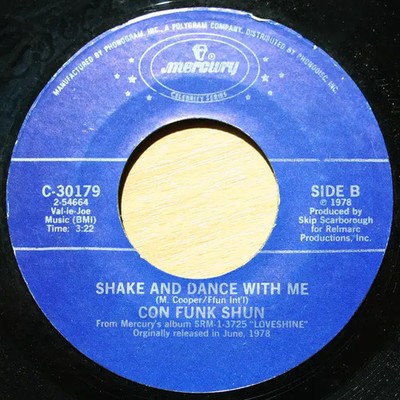 Con Funk Shun Ffun / Shake And Dance With Me Vinyl Single 7inch Mercury