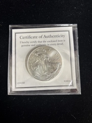 2016 American Silver Eagle - 1 Troy Oz .999 Fine Silver