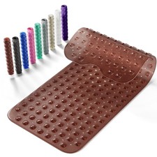 Non-Slip Bath Tub Mat, 39x16 Inch Extra Large Shower Mat with Drain Holes  S...