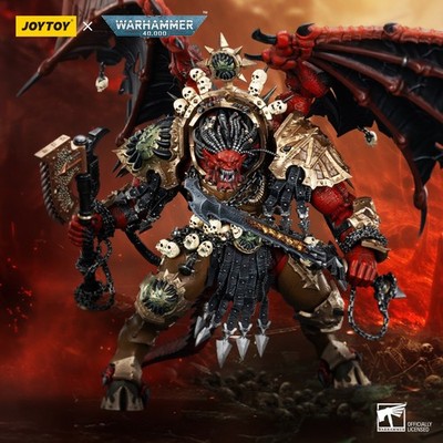 JOYTOY Warhammer 40K World Eaters Angron, Daemon Primarch of Khorne 1/18 Model