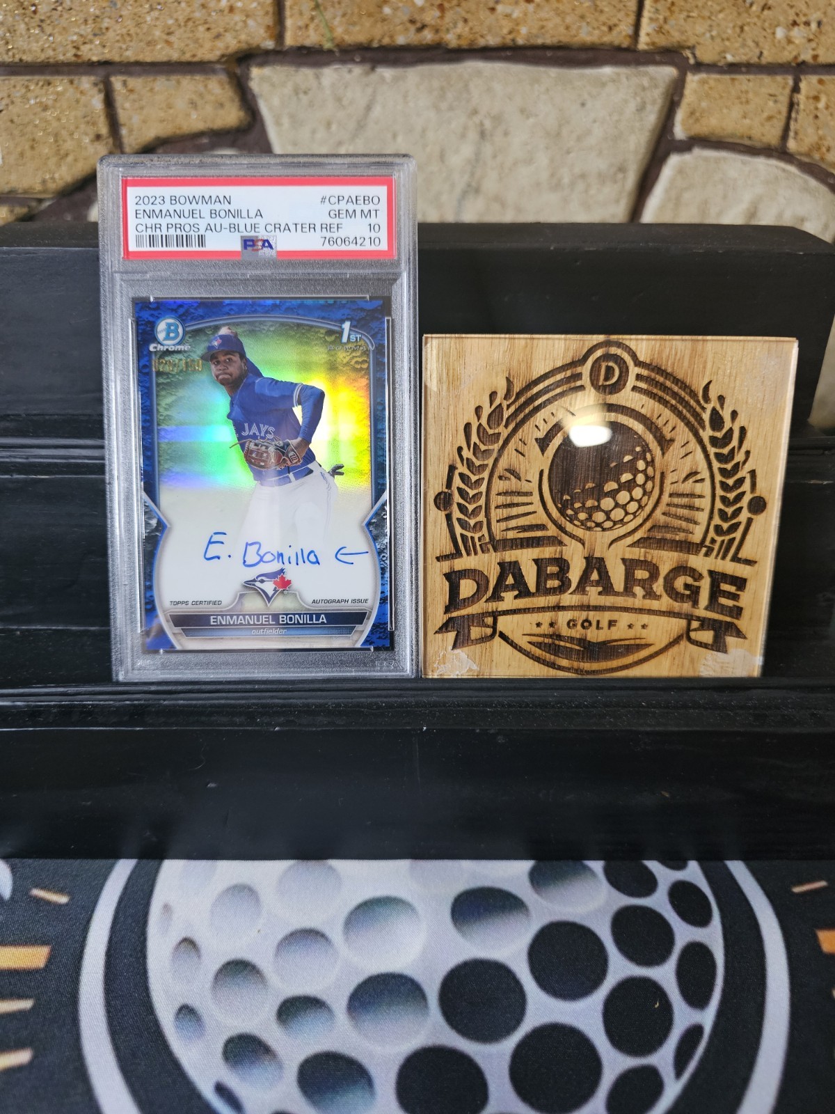 2023 Bowman Chrome 1st Bowman Enmanuel Bonilla Blue Crater Auto #/150 /PSA 10