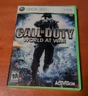 Call Of Duty World At War Microsoft Xbox 360 Activision  Treyarch  Mature