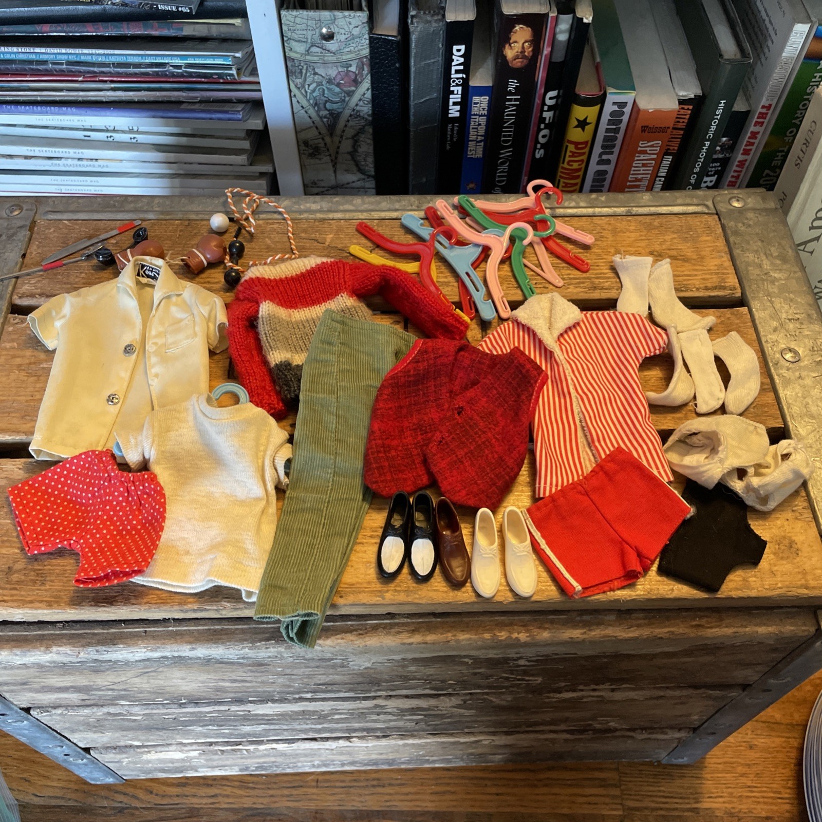 VTG 1960s Ken Large Random Clothing Shoes and Accessories 30+ Lot BARBIE Mattel