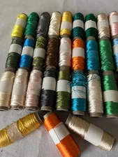 LOT OF 30 SPOOLS SILK THREAD