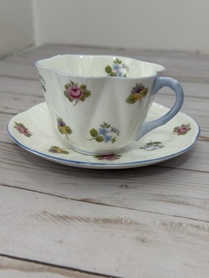 Shelley ROSE PANSY FORGET ME NOT Dainty Cup and Saucer Set England