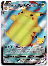Carta Pokemon Surfing Pikachu VMAX 009/025 SWSH Celebrazioni Ultra Rara - NM