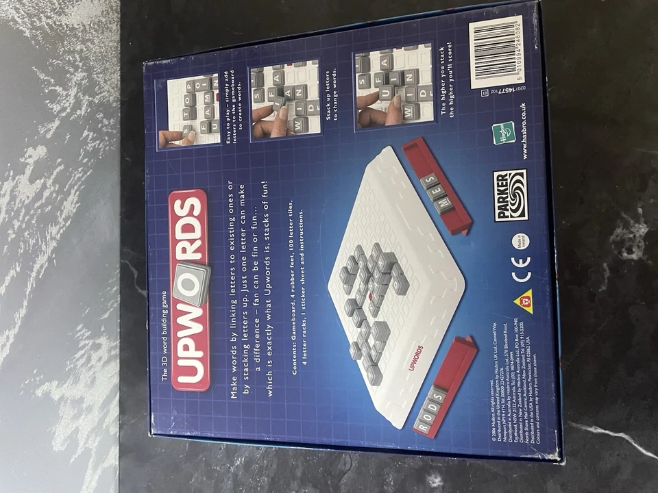 UPWORDS by Parker 2006 Version Board Game 3D Letter Word Building Complete GC - Image 3 of 4