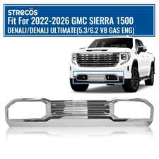 Front Bumper Lower Skid Plate Valance Chrome For 2022-2026 GMC Sierra 1500