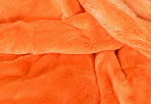 7180 Real Mink Fur Blanket in Apricot Genuine Mink Throw Real Pelt Cover Furs - Picture 8 of 9