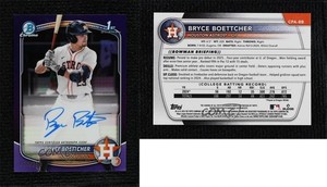 2025 Bowman Chrome Prospect Purple Refractor /250 Bryce Boettcher #CPA-BB Auto