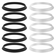 10 Pcs Sink Drain Gasket Seal Ring 2 Colors Waste Pipe Washer Slip Joint Gaskets