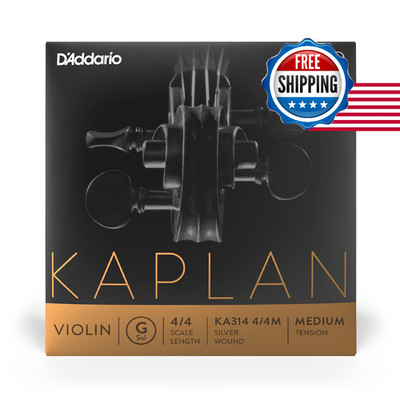 D'Addario Kaplan Amo Violin String Single G - KA314 4/4M - Medium Tension