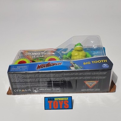 Monster Jam Creatures MEGALODON ZOMBIE BIG TOOTH 2-Pack set RARE
