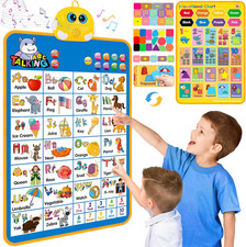 Electronic Alphabet Wall Chart, Talking ABC, 123S, Music Poster, Kids Learning T