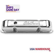 Edelbrock 4491, 2 Pack Chrome Steel Signature Series V/C'S - Bbm Performance Par