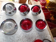 1958 Chevy Impala Tail Light Bezel Set Of Six. K-3