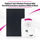 Digiteck Tech Wireless Pressure Mat Doorbell & Alarm Systems, White & Black