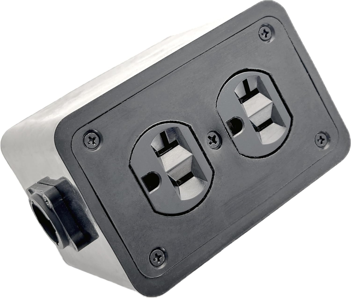 True1 to Quad Edison NEMA 5-20R Breakout Stage Power Box with