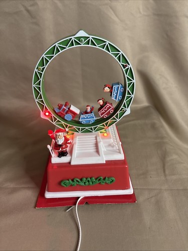 Holiday Time Xmas Carousel & Roller Coaster Loop Sound & Lights 2014 Working - Picture 9 of 15