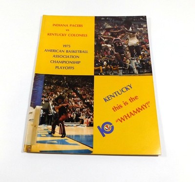 1974-75 ABA Basketball Finals Program Kentucky Colonels at Indiana Pacers