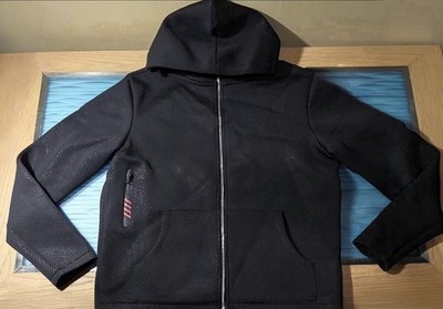M. Society Men s Tracksuit Set XL Black Textured Hoodie & Jogger NWT